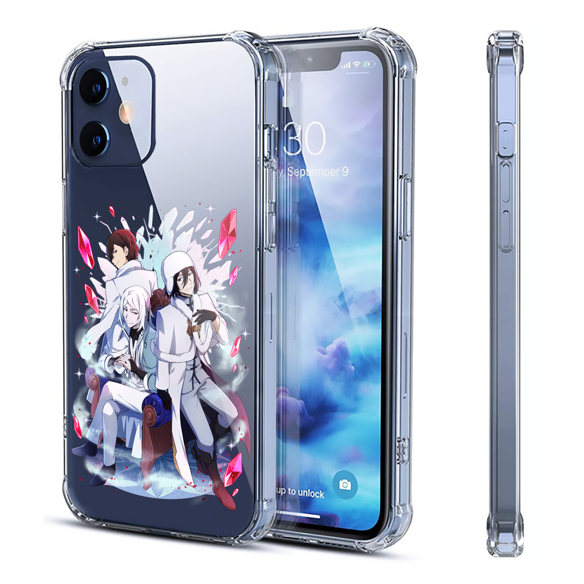 （画像用） 文豪ストレイドッグス Bungo Stray Dogs 【iPhone 12シリーズ対応】透明スマホケース（クリアソフトケース）